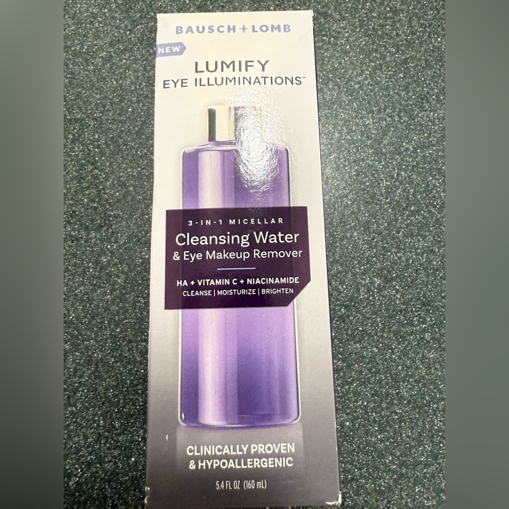 Bausch + Lomb Lumify 3-in-1 Micellar cleansing water & eye makeup remover 5.4oz